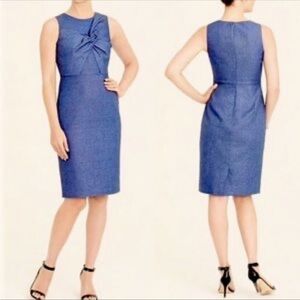 J.Crew front knot linen dress